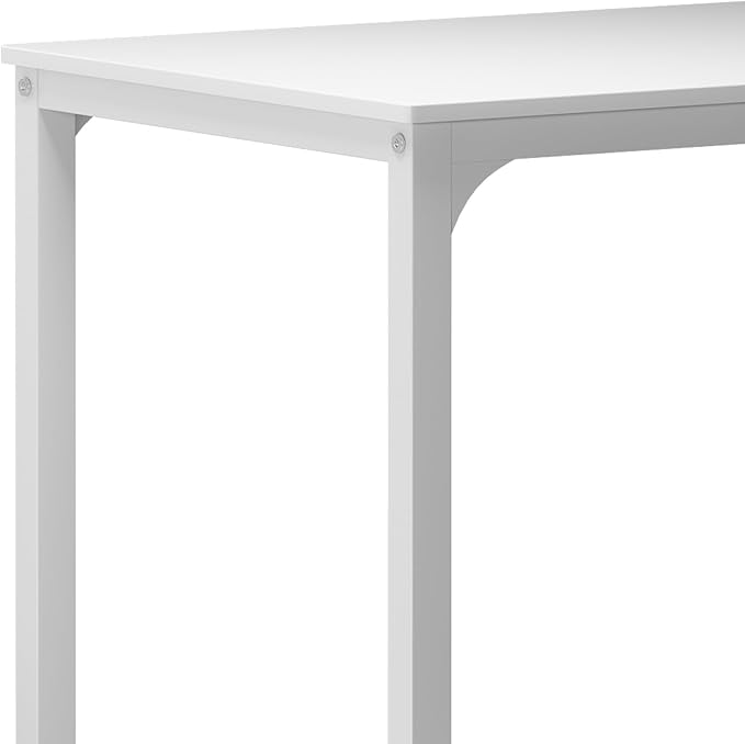 SogesHome Home Kitchen Table Set for 4, Compact Dining Table Chair Set, 4 Pieces Table Chair Bench Set for Small Place, Apartment, White - LeafyLoom