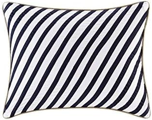 Comfort Spaces Casual Comforter Set Sporty Design, Vibrant Color, Active Lifestyle Boys Bedroom Décor, All Season Soft Microfiber Bedding Set, Decorative Pillow, Sham Blue/White Queen 4 Piece - LeafyLoom