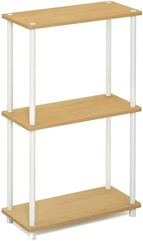 Furinno Turn-N-Tube Display Rack, 3-Tier Single, Beech - LeafyLoom