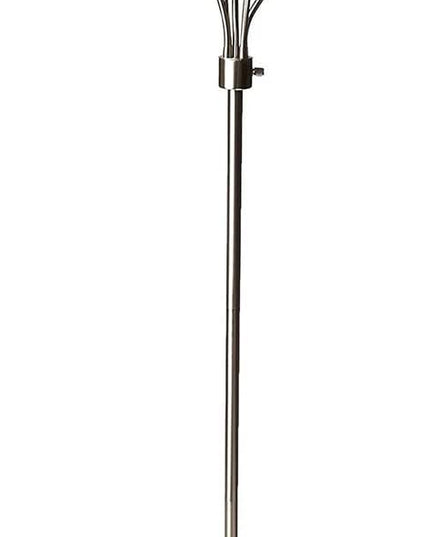 Adesso 7205-22 Multi-White Shade Floor Lamp, Adjustable Gooseneck Arms, Silver - LeafyLoom