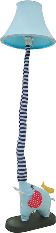 Floor Lamp, Blue Elephant Creative Design Modern Floor Lamp for Bedroom, 51 Inch Tall Hand-Stitched Toy Standing Lamp, Floor Lamps for Living Room Come with an E26 LED Bulb (Blue Elephant) - LeafyLoom