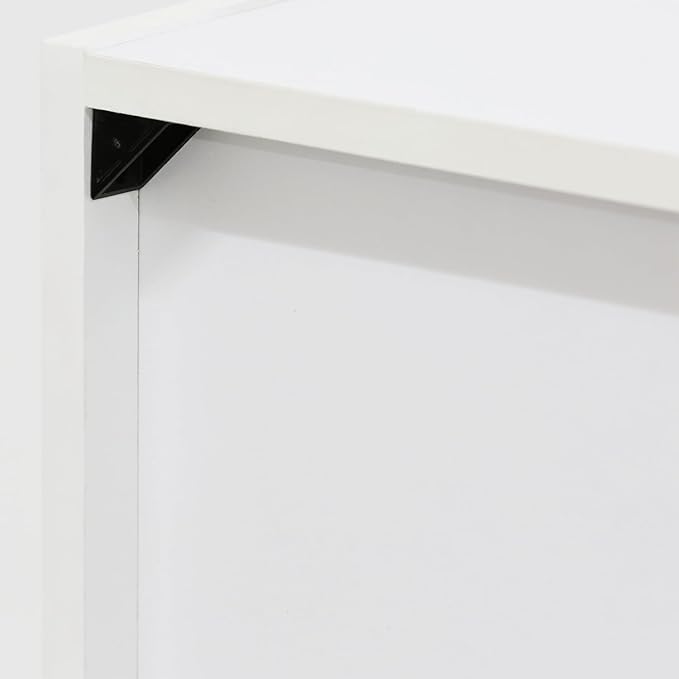 Furinno Luder Bookcase / Book / Storage , 5-Tier, White / Light Blue - LeafyLoom