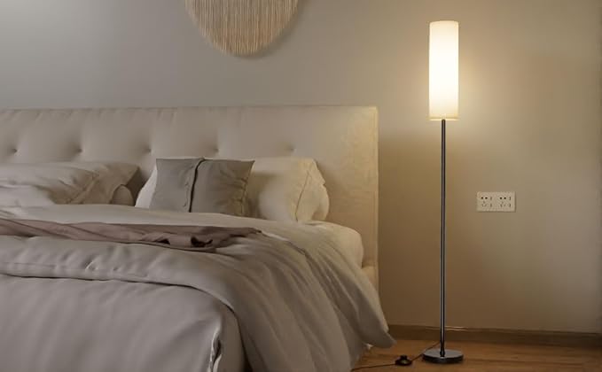 Modern Floor lamp for Living Room Office Standing lamp, 3 Color Tall Lamp Standing lamp with Control Mobile Phone Color dimming, Brightness, Home Floor lamp for Minimalist Floor lamp - LeafyLoom