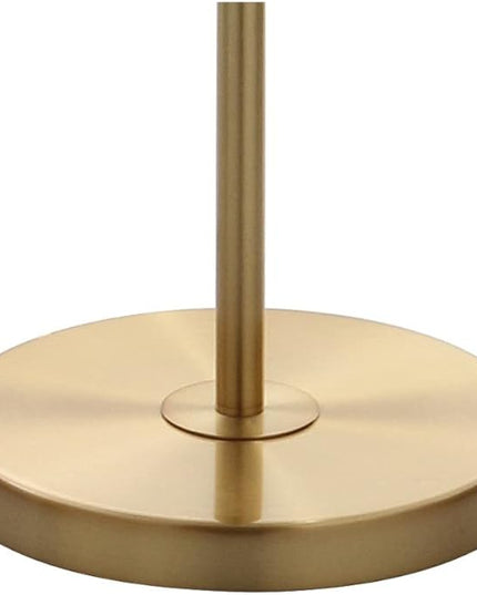 JONATHAN Y JYL9000A Elizabeth 60" Crystal/Metal LED Floor Lamp, Contemporary, Transitional, Elegant, Geometric, Office, Living Room, Family Room, Dining Room, Bedroom, Hallway, Foyer, Brass Gold/Clear - LeafyLoom
