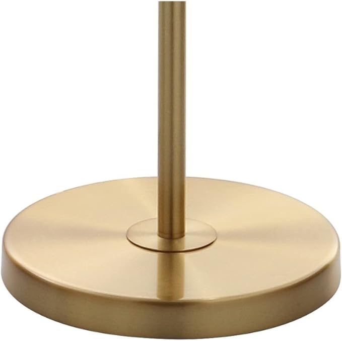 JONATHAN Y JYL9000A Elizabeth 60" Crystal/Metal LED Floor Lamp, Contemporary, Transitional, Elegant, Geometric, Office, Living Room, Family Room, Dining Room, Bedroom, Hallway, Foyer, Brass Gold/Clear - LeafyLoom