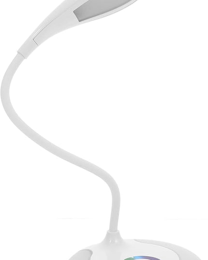 LED Gooseneck Desk Lamp, Office Desktop Lamp 3 Dimming Level, Touch Control, Battery Charging Table Lamp Adjustable Study Desk Lamp, Energy Saving Lamp Reading Light - LeafyLoom