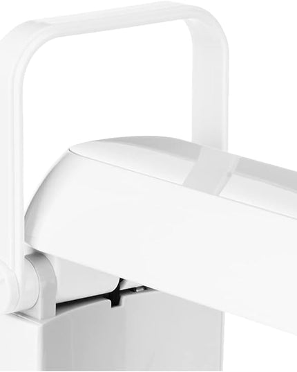 OttLite Folding Task Lamp, White – Multi-Position Shade, Fold-Up Design, Portable Handle, Low Heat & Low Glare Illumination, Fits on Desks & Workstations - LeafyLoom