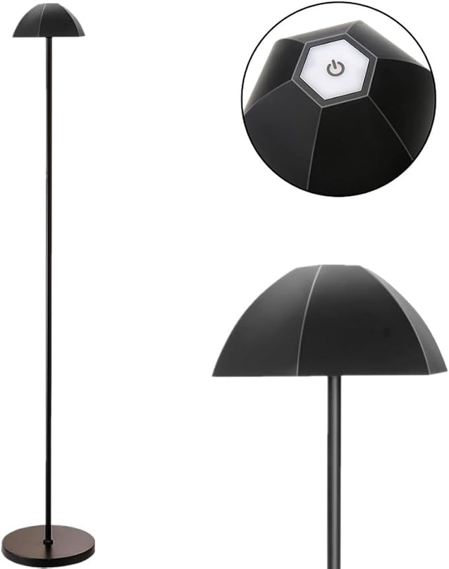 LED Cordless Floor lamp,Waterproof Outdoor Floor Lamp,Adjustable Height Rechargeable Floor & Desk Lamp,Modern Portable Tall Pole Standing Light for Outdoor,Living Room,Bedroom - LeafyLoom