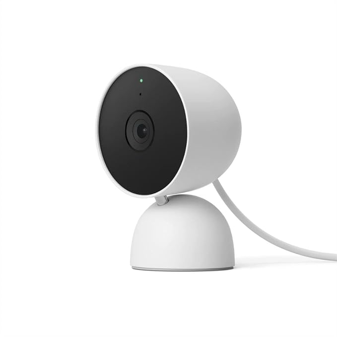 Google indoor Nest Security Cam 1080p (Wired) - 2nd Generation - Snow GoogleLLC