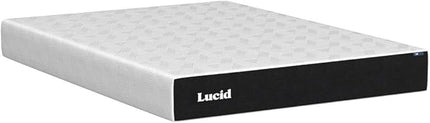 Lucid 8 Inch Queen Mattress - Plush Gel Memory Foam Mattress – Bamboo Charcoal Foam –Gel Infused- Hypoallergenic Foam Mattress - LeafyLoom