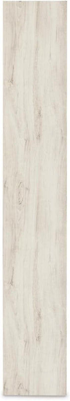 Signature Design by Ashley Bellaby Farmhouse Pier with 3 Adjustable Shelves, Whitewash - LeafyLoom