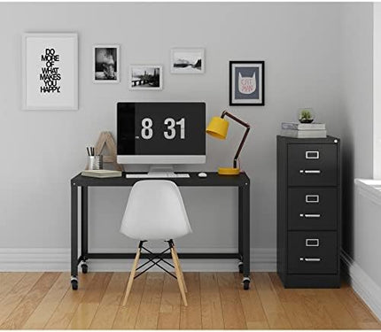 Lorell Fortress Commercial File Cabinet, Black - LeafyLoom