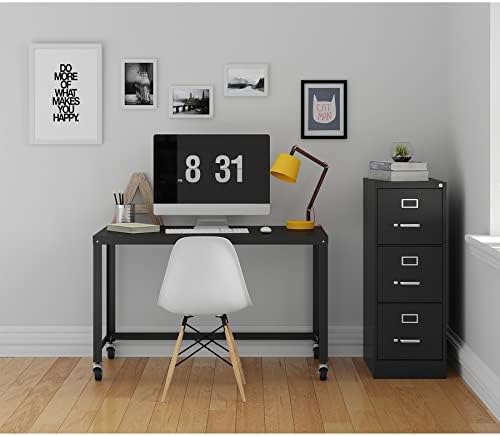 Lorell Fortress Commercial File Cabinet, Black - LeafyLoom