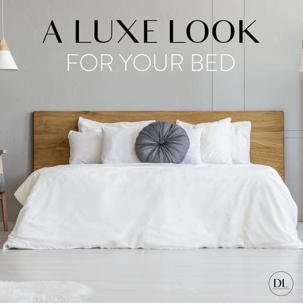 Danjor Linens Queen Sheet Set - 6 Piece Set including 4 Pillowcases - Deep Pockets - Breathable, Soft Bed Sheets - Wrinkle Free - Machine Washable - Ice Blue Sheets for Queen Size Bed - 6 pc - LeafyLoom