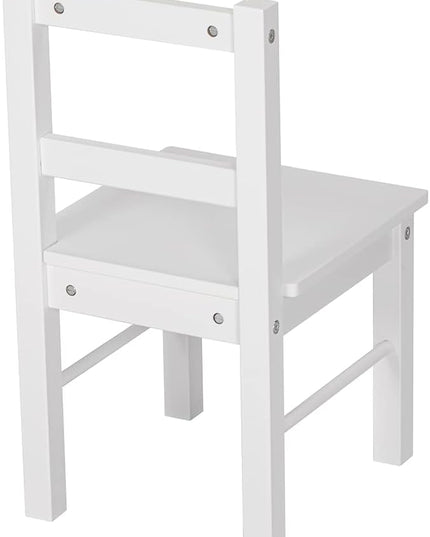 UTEX Child's Wooden Chair Pair for Play or Activity, Set of 2, White … - LeafyLoom