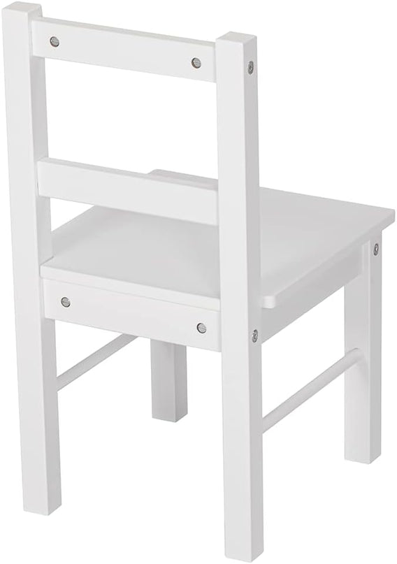 UTEX Child's Wooden Chair Pair for Play or Activity, Set of 2, White … - LeafyLoom