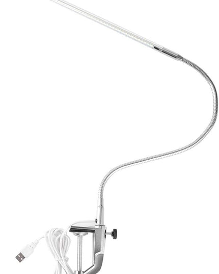 Lampara Para Mesa De Manicura Profesional, USB Clamp LED Desk Lamp, USB Adjustable Direction and Brightness Clip Eye-Caring Table Lamps LED Light Study Tattoo Light for Reading, Study - LeafyLoom