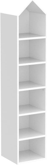 YITAHOME 73" Tall Narrow Bookshelf, Modern Open 5 Tier Bookcase, Wooden Shelf Stand for Small Spaces, Display Shelving Storage Rack for Bedroom, Living Room, Home Office, White - LeafyLoom
