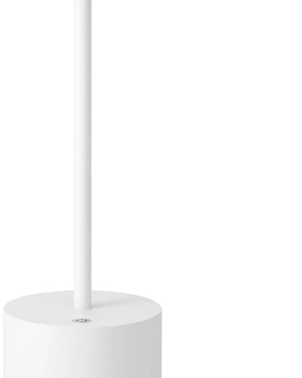 LED Cordless Table Lamp Rechargeable,5000mAh Battery Operated TableLamp,Portable Metal 3 Color Stepless Dimmable Indoor and Outdoor Table Light,for Home/Patio/Restaurant/Dining Table.(White) - LeafyLoom