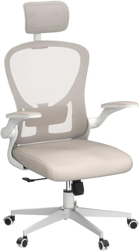 Home Desk Chair Ergonomic Chair with Headrest Study Chair Computer Chair Desk Chair Adjustable Headrest Lumbar Support Office Chair Heavy Duty Office Chair - LeafyLoom