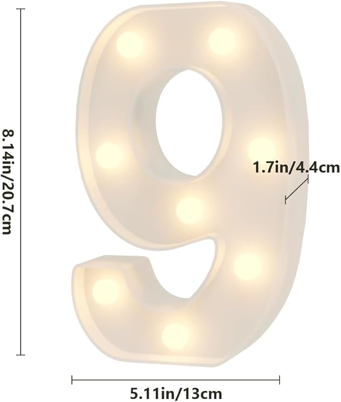 Light Up Numbers Marquee Numbers 90s Party Decorations Kitchen Decorations House Decorations Living Room Welcome Home Decorations Office Decorations for Work 90th Birthday Decorations for Women - LeafyLoom