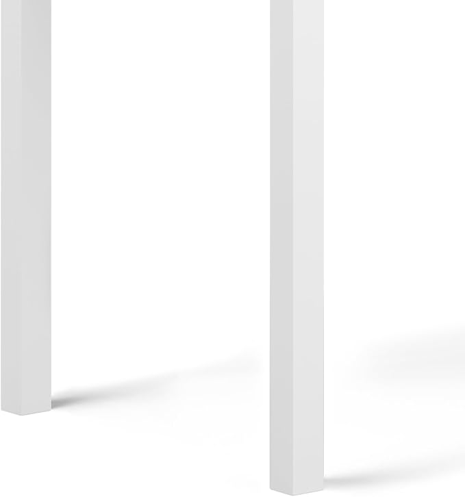 SIMPLIHOME Hollander Solid Wood Contemporary 60 Inch Wide Desk in White, for The Office Desk, Writing Table, Workstation and Study Table Distressed Dark Brown - LeafyLoom