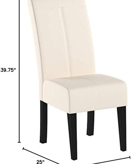 Christopher Knight Home Pertica Fabric Dining Chair, Beige 25D x 18W x 39.75H in - LeafyLoom