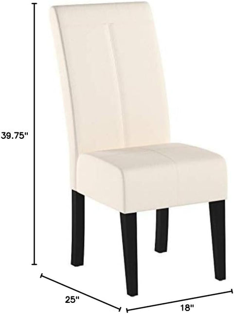 Christopher Knight Home Pertica Fabric Dining Chair, Beige 25D x 18W x 39.75H in - LeafyLoom