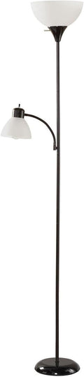 Mainstays 72'' Combo Floor Lamp, Black - LeafyLoom