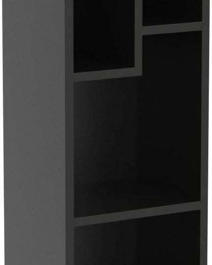 VECELO 3-Tier Small Bookcase, 4 Cube Bookshelf, Fits Tallest Hardwares, Modern Floor Standing Unit, Shelf Hold Up to 66 LBS for Living Room Bedroom, Black - LeafyLoom
