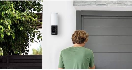 EZVIZ 2K+ Smart Outdoor Security Camera with Floodlight, Built-in 32G Storage, Colour Night Vision, Siren & Light Alarm, AI Human Detection, Two-Way Talk, Waterproof, Hardwired Installation (LC3) EZVIZ