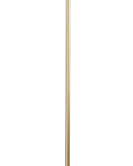 KUNJOULAM Pleated Floor Lamp, Gold Pole Floor Lamps, Simple Design Tall Lamp with Beige Lampshade, Standing Lamp for Living Room, Bedroom, Office, Home - LeafyLoom