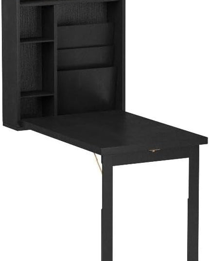 SEI Furniture Convertible Desk, 32.00 in. H x 22.00 in. W x 6.00 in. D, Black - LeafyLoom