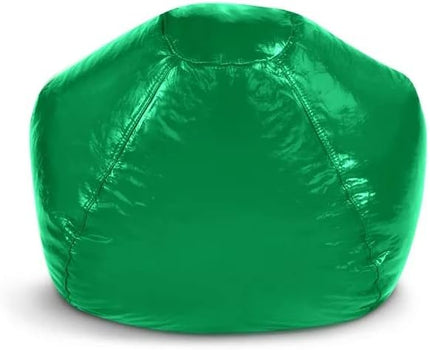 Wet Look Vinyl Bean Bags, Jr Child, Green - LeafyLoom
