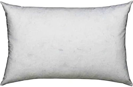 L' COZEE 100% Cotton Cover, Feather & Down Pillow, Best use for Decorative Pillows & for Firm Sleepers, White, Size 20x26 - LeafyLoom