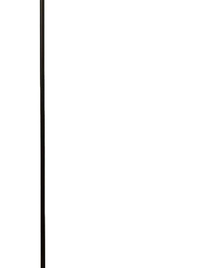 Modern Simple Floor Lamp Design with White Shade, Foot Pedal Switch, Minimalism floor Lamp for Living Room Bedroom Office Dining Room Kitchen, Black Pole Lamp (with Bulb) - LeafyLoom