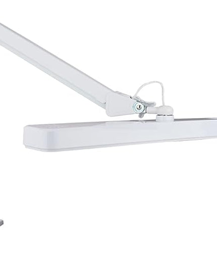 Neatfi (New Model) XL 2,500 Lumens LED Task Lamp with Clamp, 3 Light Modes, 3000-6000K Correlated Color Temperature, 30W Super Bright Desk Lamp, Dimmable, 162 Pcs SMD LED (CCT, White) - LeafyLoom
