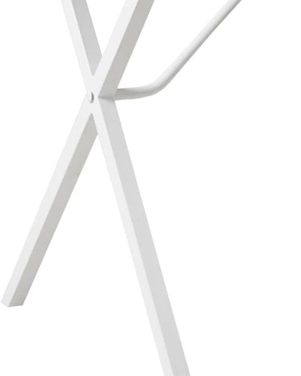 510 DESIGN Laurel Home Office Computer Desk for Small Spaces - Modern Wooden Top Writing Table with Sturdy Metal Legs, Living Room Furniture, Easy Assembly, 47" W x 23.5" D x 35" H, Natural/White - LeafyLoom