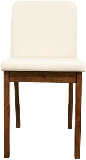 NicBex Dining Table Set for 4 Kitchen Table Set 5Pc Dining Room Set Dining Table 4 Chairs Fabric Chair Seat Kitchen Breakfast Dining Room Furniture for Living Room, Walnut - LeafyLoom