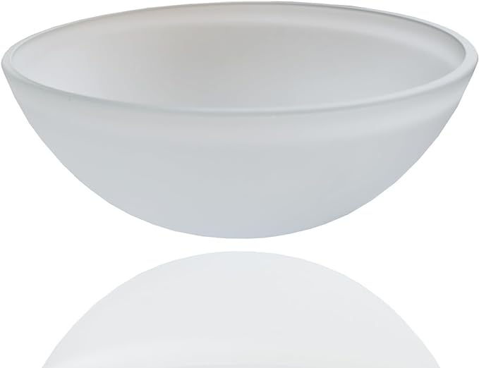 LIGHTACCENTS Glass Lamp Shade Replacement for Floor Lamp Frosted Glass - Lamp Shade for Floor Lamps - Glass Lamp Shade - Floor Lamp Shade Replacement -Replacement Glass For Floor Lamps White - LeafyLoom