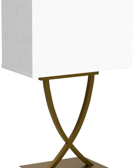 3-Way Dimmable Touch Control Medium Table Lamp with Type C/USB Charging Port and 1 AC Outlet White Shade 21.38" Bedside Nightstand Lamp for Bedroom Living Room Office and Hotel Bulb Included - LeafyLoom