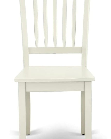 East West Furniture MZDA3-LWH-W Monza 3 Piece Room Furniture Set Contains a Rectangle Kitchen Table with Dropleaf and 2 Dining Chairs, 36x54 Inch - LeafyLoom