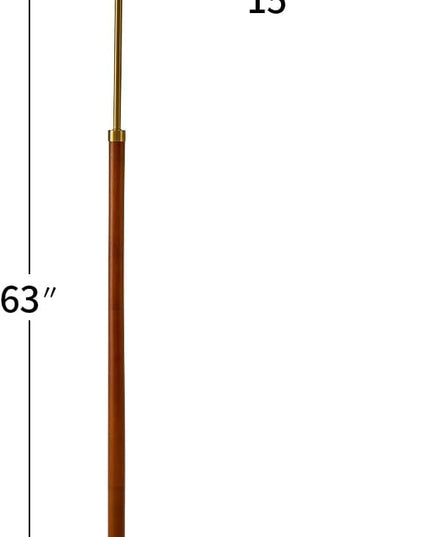 63" Gold Floor Lamp for Living Rooms Tall Arc Standing Lamps for Bedrooms Tall Lamps with Foot Switch for Bedroom - LeafyLoom