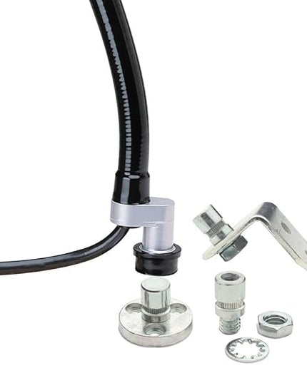 Moffatt 95040 Task Lamp, Incandescent/Halogen Lamp Type, Quick Coupler Base Type, 18" Arm Length, 100 Watts, 1690 Raw Lumens,Black - LeafyLoom