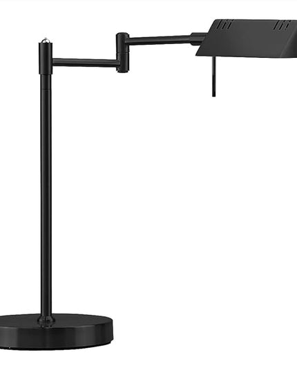 O'Bright LED Pharmacy Table Lamp, Full Range Dimming, 12W LED, 360 Degree Swing Arms, Desk, Reading, Craft, Work Lamp, ETL Tested, Black - LeafyLoom