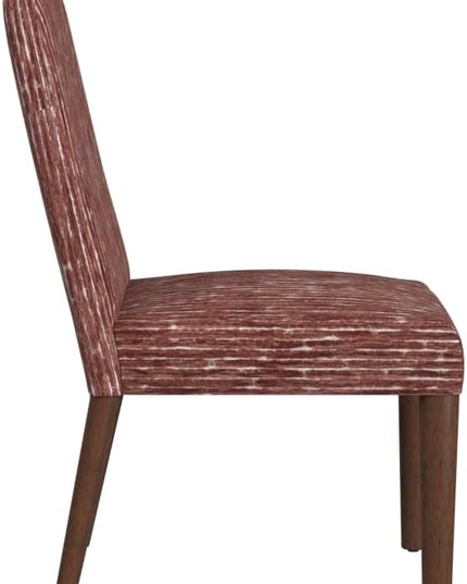 HomePop Classic Parsons Dining Chairs, Red Rust Chenille Woven (Single Pack) - LeafyLoom