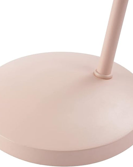Globe Electric 52297 Harper 16" Desk Lamp, Matte Pink, Matte Brass Pivot Joint, in-Line On Off Switch - LeafyLoom