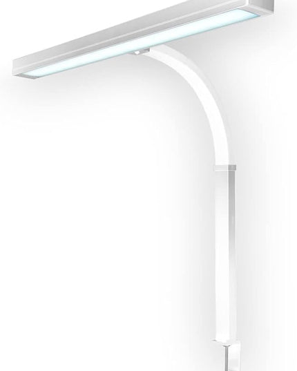 Neatfi (New Model) Flex Desk Lamp with Clamp, Dimmable, 3,000 Lumens 30W LED Monitor Light, 3000K-6500K Correlated Color Temperature, 5 Brightness Levels & 5 Light Modes (31.5 Inches, White) - LeafyLoom