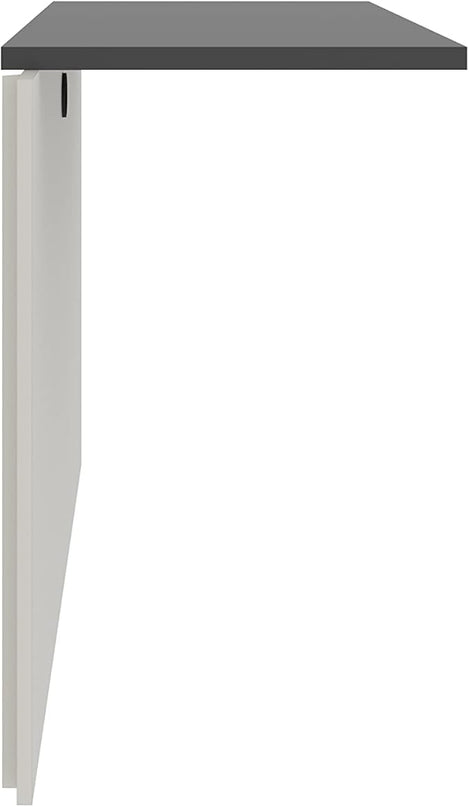 Bestar Connexion Desk Bridge, 40W, Slate & Sandstone - LeafyLoom