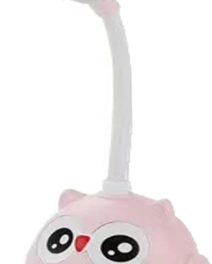 LED Desk Lamp for Kids, Mini Cute Owl Lamp Night Light, Foldable USB Rechargeable Reading Light Bedroom Children's Bedside Study (Pink) - LeafyLoom